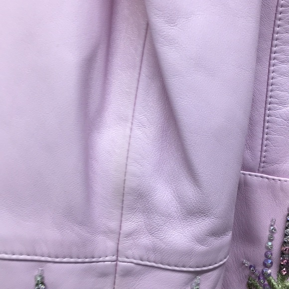 Escada purple embellished leather - Picture 9 of 9